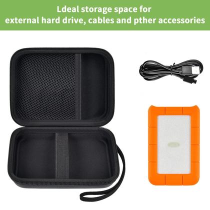 Imagem de Estojo compatível com o disco rígido externo LaCie Rugged Mini de 1 TB/2 TB/4 TB/5 TB