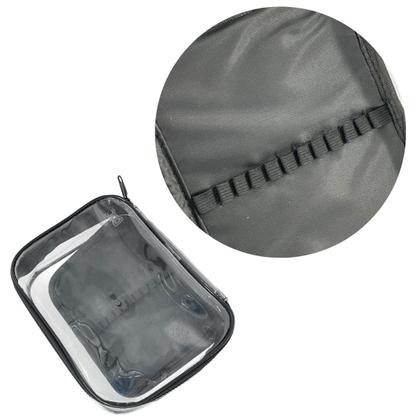 Imagem de Estojo Cristal Transparente Com Divisórias Dac