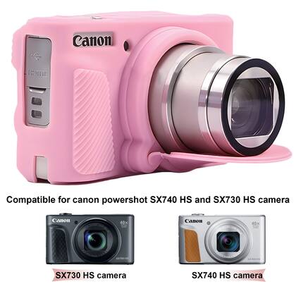 Imagem de Estojo de câmera BOVKE de silicone para Canon PowerShot SX740/SX730