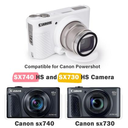 Imagem de Estojo de câmera MUZIRI KINOKOO para Canon Powershot SX740/SX730 branco