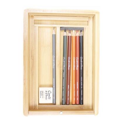Imagem de Estojo de Desenho Profissional Conté à Paris Bamboo Box