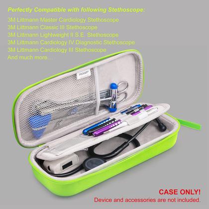 Imagem de Estojo de estetoscópio Capa rígida PROHAPI para 3M Littmann/ADC/Omron
