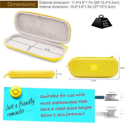 Imagem de Estojo de estetoscópio PROHAPI Hard Shell para estetoscópios Littmann