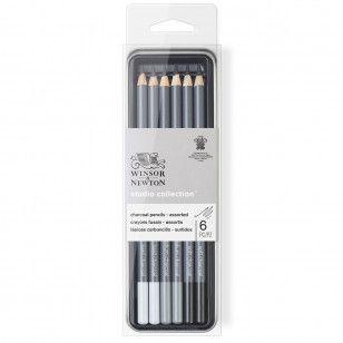 Imagem de Estojo de Lápis Carvão Winsor & Newton C/6
