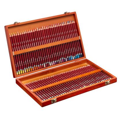 Imagem de Estojo de Madeira Derwent com 72 Lapis Pastel Pencils