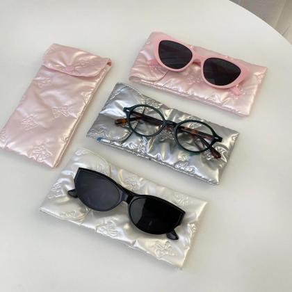 Imagem de Estojo De Óculos De Sol Portátil Para Mulheres Em Algodão Com Almofada Anti-impacto, Bolsa De