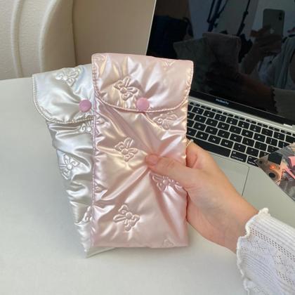 Imagem de Estojo De Óculos De Sol Portátil Para Mulheres Em Algodão Com Almofada Anti-impacto, Bolsa De