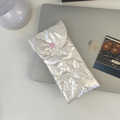 Imagem de Estojo De Óculos De Sol Portátil Para Mulheres Em Algodão Com Almofada Anti-impacto, Bolsa De