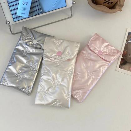 Imagem de Estojo De Óculos De Sol Portátil Para Mulheres Em Algodão Com Almofada Anti-impacto, Bolsa De