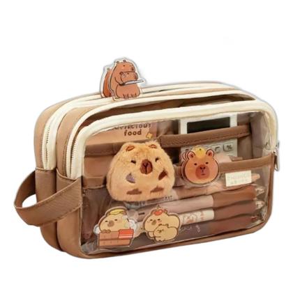 Imagem de Estojo De Papelaria Elegante Capivara Porta-lápis