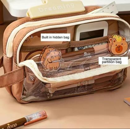 Imagem de Estojo De Papelaria Elegante Capivara Porta-lápis