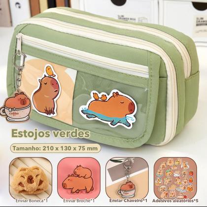 Imagem de Estojo De Papelaria Elegante Capivara Porta-lápis