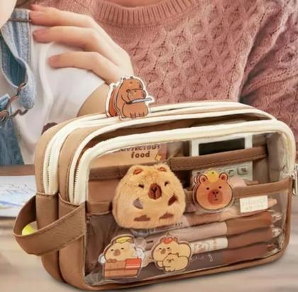 Imagem de Estojo De Papelaria Elegante Capivara Porta-lápis