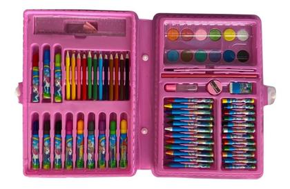 Imagem de Estojo de Pintura Unicórnio Para Colorir 68 pçs Aquarela