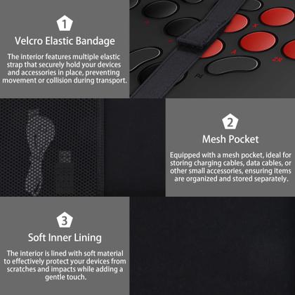 Imagem de Estojo de transporte Co2crea para controlador de arcade com todos os botões 8BitDo