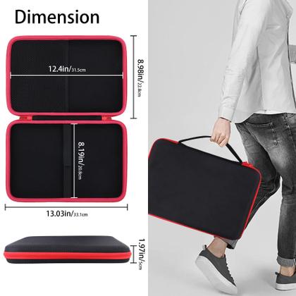 Imagem de Estojo de transporte Co2crea para controlador de arcade com todos os botões 8BitDo