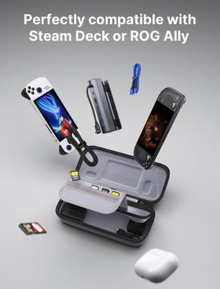Imagem de Estojo de transporte JSAUX compatível com Steam Deck e ROG Ally