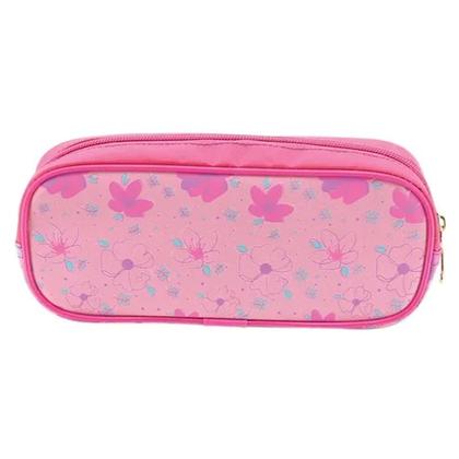 Imagem de Estojo Duplo Escolar Lolly Ursinha Infantil Porta Lápis Rosa