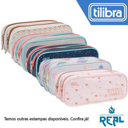 Imagem de Estojo Duplo Tilibra Escolar Juvenil Académie Grande Dots