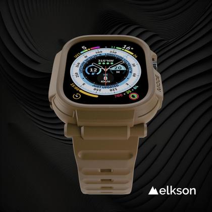 Imagem de Estojo e Pulseira Elkson Brown para Apple Watch Ultra (49mm) - Série 1 e 2