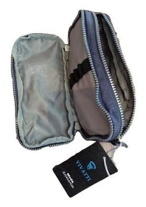 Imagem de Estojo Escolar 2 Compartimento Divisoria Nylon Vivatti Ref. 2671