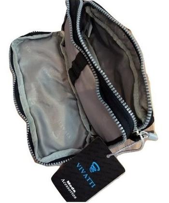 Imagem de Estojo Escolar 2 Compartimento Divisoria Nylon Vivatti Ref. 2671