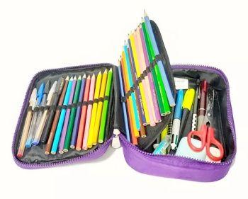 Imagem de Estojo Escolar Box Nylon Retangular Zíper Yepp MB13029-E