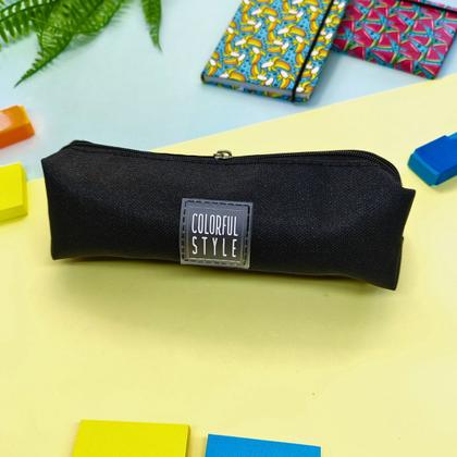 Imagem de Estojo Escolar Divisória Com Zíper Vazado Transparente Colorido