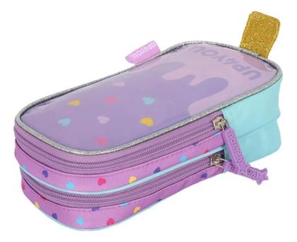 Imagem de ESTOJO ESCOLAR DUPLO PICOLE UP4YOU 2 ZIPER LILA Violeta