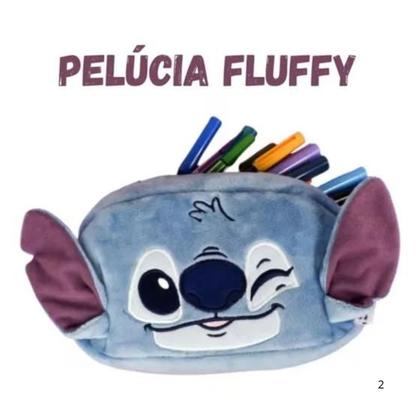 Imagem de Estojo Escolar Grande Stitch Fluffy DAC