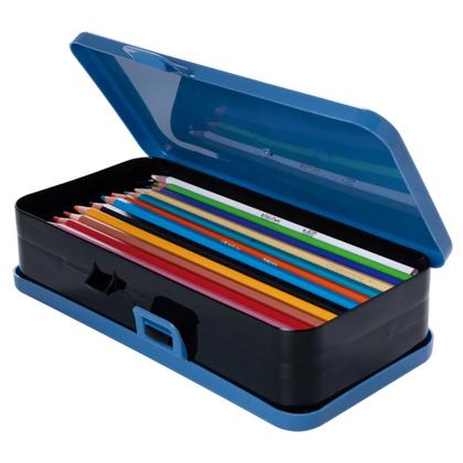 Imagem de Estojo Escolar Infantil Organizador Dupla Abertura com Trava Decorado Plasútil