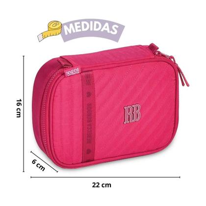 Imagem de Estojo Escolar Rebecca Bonbon Rosa RB24521 