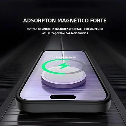 Imagem de Estojo Fosco com Carregamento Sem Fio e Protetor de Lente para iPhone 15/14/13/12 Pro Max
