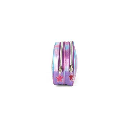 Estojo Larissa Manoela Roxo Com Zíper Duplo Material Escolar - Maxlog Imagem de Estojo Larissa Manoela Roxo Com Zíper Duplo Material Escolar