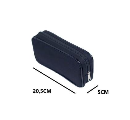 Imagem de Estojo Liso Grande Juvenil Escolar C Borda Várias Cores- JKF