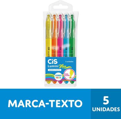 Imagem de Estojo MarcaTexto Lumini Flex Neon - Ponta Flexível