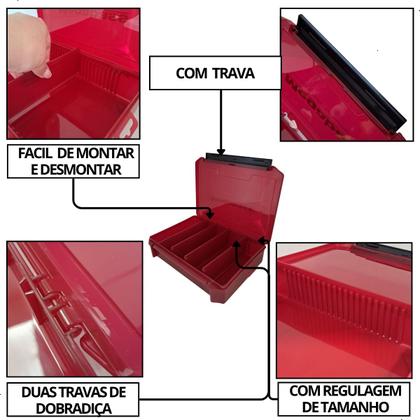 Imagem de Estojo Organizador Megabass Pesca Isca Artificial Anzol 26cm
