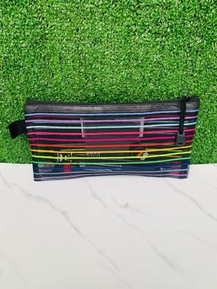 Imagem de Estojo Ou Necessaire Multiuso Com Listras Nylon NS-3775