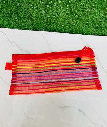 Imagem de Estojo Ou Necessaire Multiuso Com Listras Nylon NS-3775