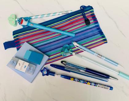 Imagem de Estojo Ou Necessaire Multiuso Com Listras Nylon NS-3775