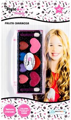 Imagem de Estojo Paleta My Style Beauty Charmosa Sombra e Blush Multikids Maquiagem Meninas 5 anos +