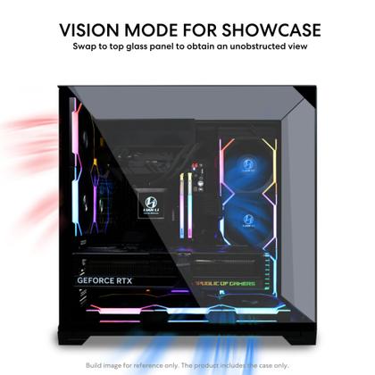 Imagem de Estojo para computador Lian Li O11 Vision Compact Black ATX Mid Tower