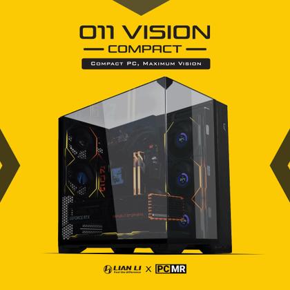Imagem de Estojo para computador Lian Li O11 Vision Compact Black ATX Mid Tower