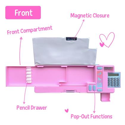 Imagem de Estojo para Lápis Hot Focus Unicorn com Calculadora e Apontador