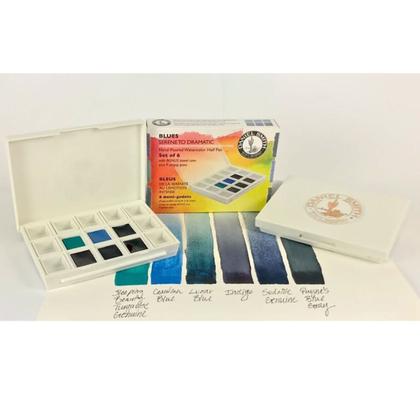 Imagem de Estojo Plástico Daniel Smith Blues C/6 Pastilhas Aquarela