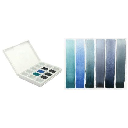 Imagem de Estojo Plástico Daniel Smith Blues C/6 Pastilhas Aquarela