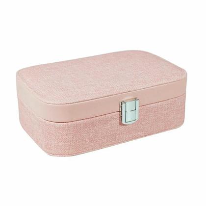 Imagem de Estojo Porta Joias Prático com Divisória para Brincos Click