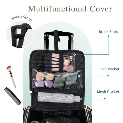 Imagem de Estojo Rolling Makeup Train Stagiant Professional Black