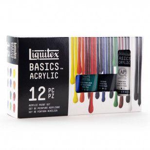 Imagem de Estojo Tinta Acrílica Liquitex Basics 22ml 12 Cores