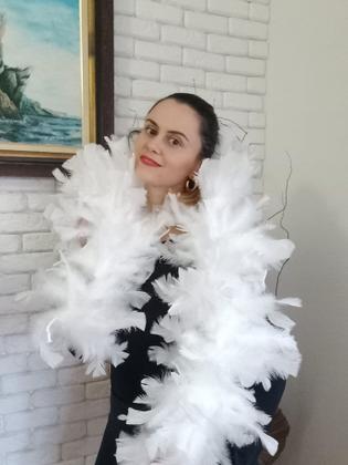 Imagem de Estola Pluma De Noiva E Festa De Debutante 15 Anos